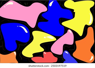 Fun colorful  background with contrasting colors
