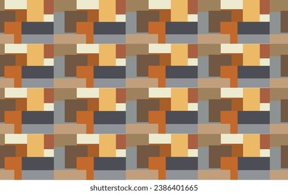 Divertido colorido Patrón geométrico étnico forma vectorial sin fisuras Estilo creativo abstracto de fondo de arte para diseño a la moda con formas geométricas. Textura simple de papel de pared