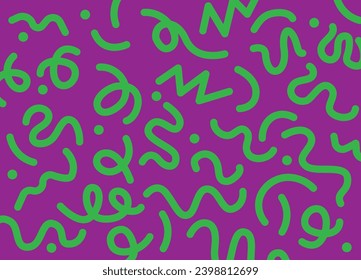 Fun colorful geometric lines pattern vector background