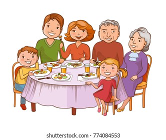 Children With Grandmother Stock Vectors, Images & Vector Art | Shutterstock