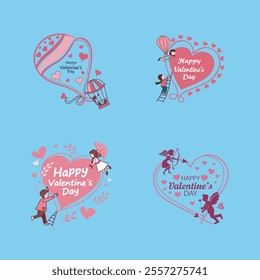Fun and colorful "Happy Birthday" decoration frame clipart, perfect for photo booths, party invitations, and festive designs.