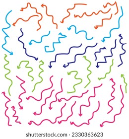 Fun colorful line doodle seamless pattern. Creative minimalist style art background for children or trendy design with basic shapes. Simple childish. Spring colors 2023