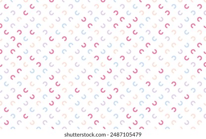 Divertido patrón sin fisuras de línea colorida. Fondo de arte de estilo minimalista creativo