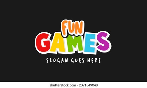 Fun and Colorful Logo Template Vector