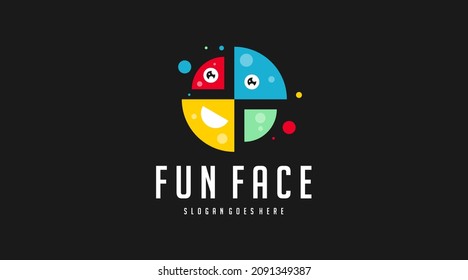 Fun and Colorful Logo Template Vector