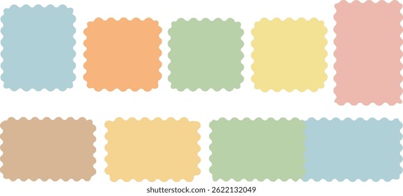 Caixas de texto de citação coloridas divertidas. Coleção de bolhas de fala rabiscadas no Groovy