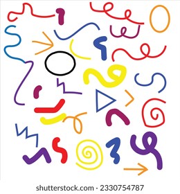 Freude farbenfrohe, nahtlose Mustersammlung. Kreativer abstrakter Kunsthintergrund für Kinder. Trendy Textur Design mit einfachen Formen. Einfaches kindisches Bildschirmhintergrund.
