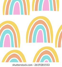 Divertido coleção de padrão perfeito colorido. Fundo de arte estilo abstrato criativo para children.Simple papel de parede infantil ou tecido.