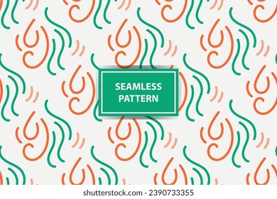 Fun colorful seamless pattern. Creative abstract style art background for children. Trendy texture design with basic shapes. Simple childish doodle wallpaper print.