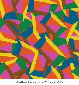 fun colorful seamless pattern . Creative abstract style art background for children.