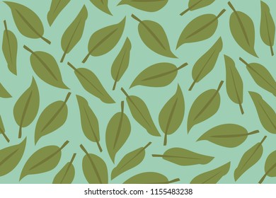 fun colorful seamless pattern design with leaf shape element