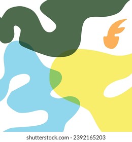 
Fun colorful seamless pattern and fluid collection. Creative abstract style art background for children. Trendy texture design with basic shapes. Simple childish doodle wallpaper print set. floral
