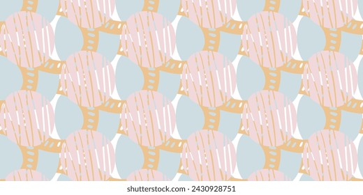 Fun colorful seamless pattern, modern abstract art design, geometric shape for trendy design.
Templates for celebration, branding, banner, cover, label, poster, sales