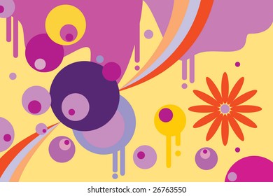 Fun colorful spring background