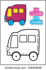 Fun Coloring Car For Children