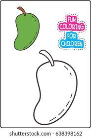 Fun Coloring Mango For Children