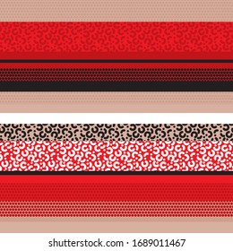 Fun and cool stripe texture seamless pattern for background, fabric, textile, wrap, surface, web and print design. Sport style dynamic vector tile rapport