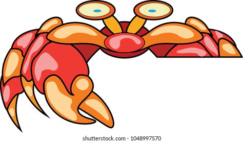 A fun and crabby border design to represent the ocean!