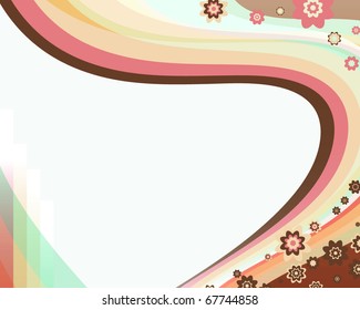 Fun creamy background (vector)