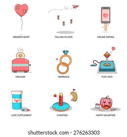 fun and cute love illustration collection