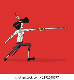 Fun cute pirate swordman 