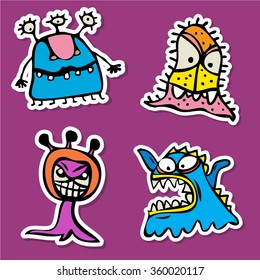 fun cute vector cartoon monsters for kids design collection happy cute kid nails group hand child colourful hilarious teeth kids pile colorful funny humor animals drawn tiny youth cool smiling set mol