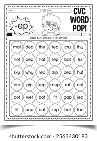 Fun CVC Word Practice Read Write Learn Worksheet