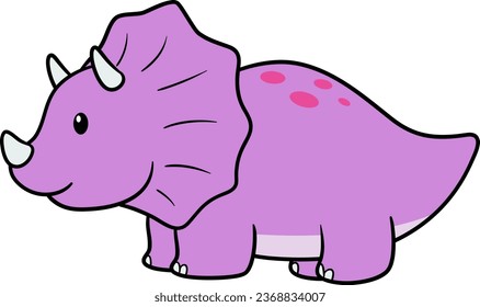 fun dinosaur illustrations for children, in a cute or kawai style