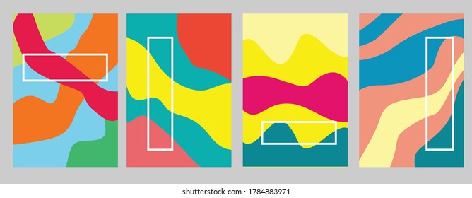 Fun-doodle-Pettern-Hintergrund mit abstrakten Formen und Farben.Vektormuster für lustige Broschüren, Vorlagenverkauf, Musterdesign, EPS10