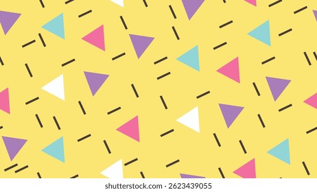 Fun doodle seamless pattern. Creative minimalist style art background for children or trendy design with basic shapes. Simple childish scribble backdrop. Perfect for fabrics, print, textile, wallpaper