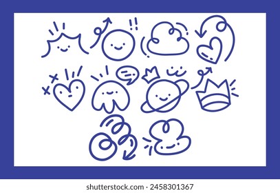 Fun Doodle Shapes Line Cute