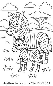 Fun and Easy Coloring Page for Kids