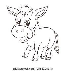 A fun and educational activity for young children, with a simple donkey design