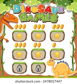 Divertido y atractivo juego de rompecabezas con temática de dinosaurio