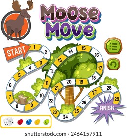 Fun and engaging moose-themed board game