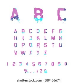 Fun English Alphabet Letters Set Font Stock Vector (Royalty Free ...