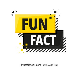 Fun fact Announcement Megaphone Label. Loudspeaker speech bubble.