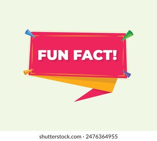 Fun fact. Did you know geometric message bubble with light vector image. template post icon for social media background, fun fact blank template fyi vector with speed element