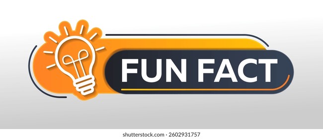 Fun fact. Did you know geometric message bubble with light bulb icon, social media background idea, quick tips, blank template.