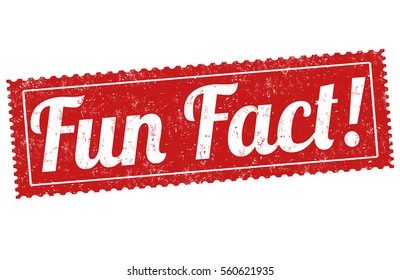 Fun fact grunge rubber stamp on white background, vector illustration