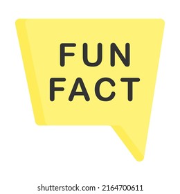 Fun Fact icon design template vector illustration