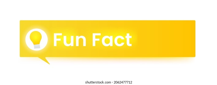 Fun fact message template. Vector illustration