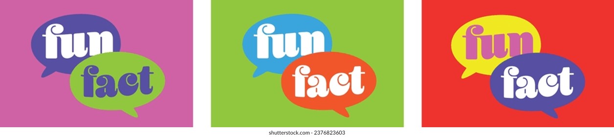 Fun fact on color background