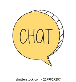 Fun Fact on doodle speech bubble. Vector illustration eps 10