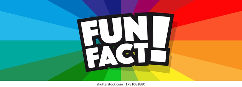 Fun fact! on radial stripes background