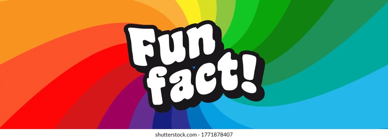 Fun fact on radial stripes background