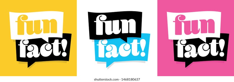 Fun Fact On Speech Bubble