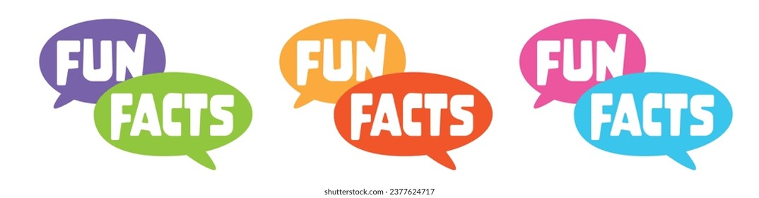 Fun fact on speech bubble