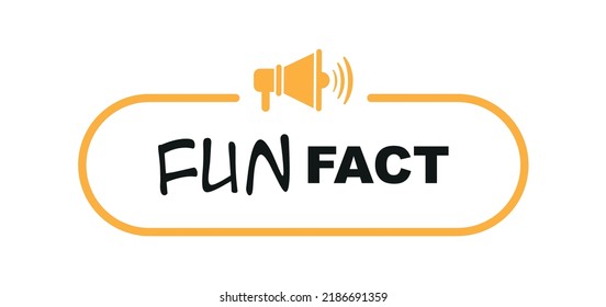 fun fact sign on white background