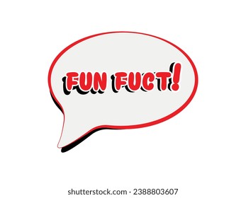 signo de hechos divertidos en fondo blanco